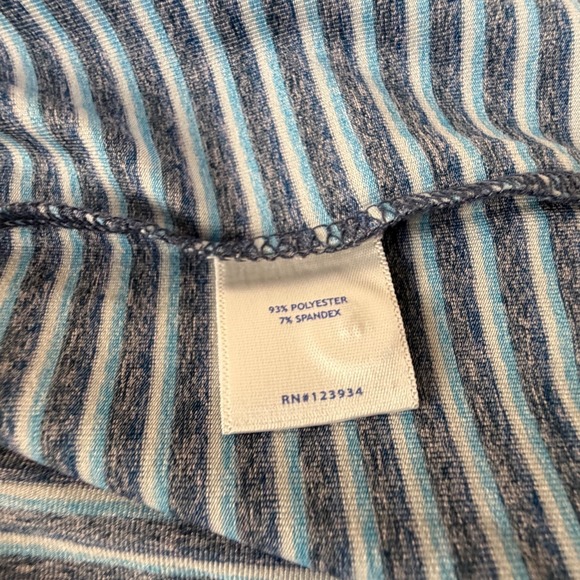 Southern Tide Blue Stripe Cotton Polo Shirt Men's XL Preppy Golf Sporty Casual - Picture 7 of 8